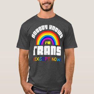 T-shirt Personne ne connaît le transgenre arc-en-ciel LGBT