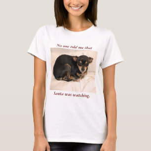 T-shirt Personne ne m'a indiqué que Père Noël observait