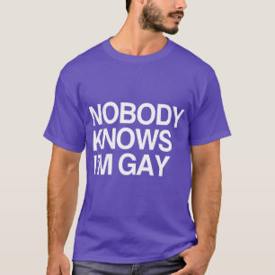 T-shirt PERSONNE NE SAIT que je suis - BLANC - .png GAI