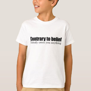T-shirt Personne ne vous doit rien