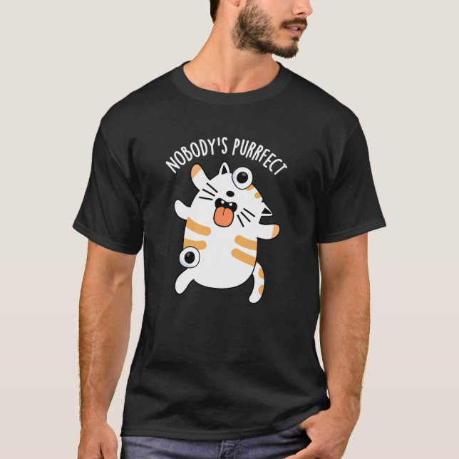 T-shirt Personne n'est à la fin drôle chatte jeu de chats  (Devant)