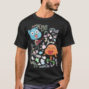 T-shirt Personne n'est un inconnu Gumball et Darwin