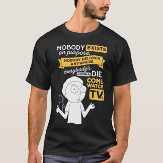 T-shirt Personne n'existe à dessein, personne n'appartient