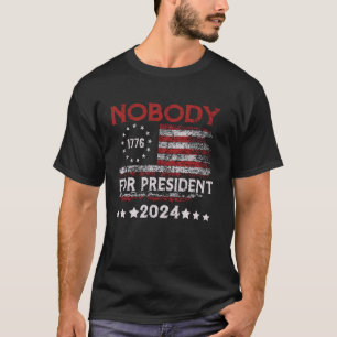 T-shirt Personne pour le président 2024, Une élection poli