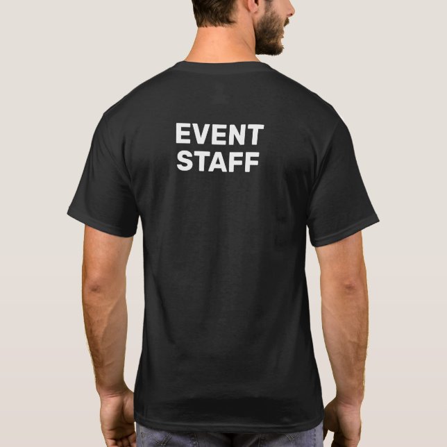 T-shirt Personnel de l'événement Noir clair (Dos)