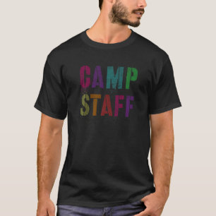 T-shirt Personnel du camp Camping d'été Conseiller de l'éq