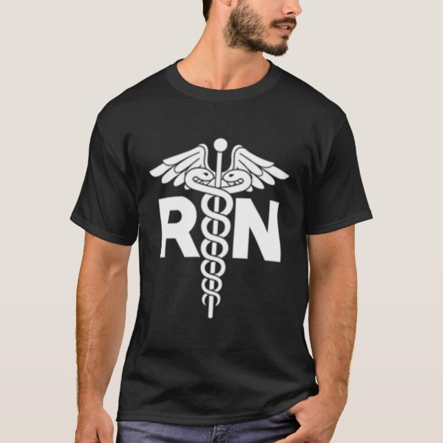 T-shirt Personnel Infirmière Infirmière De L'Hôpital Rn Po (Devant)