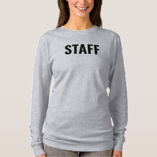 T-shirt Personnel Personnalisé Femme Longue Manche Gris