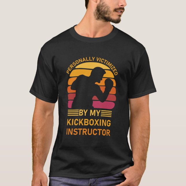 T-shirt Personnellement victime par mon instructeur de kic (Devant)