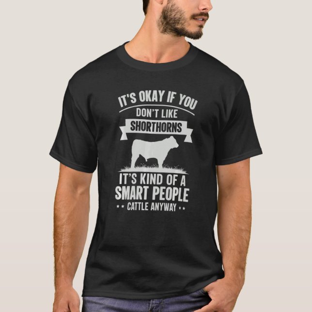 T-shirt Personnes Intelligentes Bétail Producteur Vache Ra (Devant)