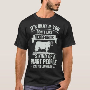 T-shirt Personnes intelligentes éleveur de bovins Race de
