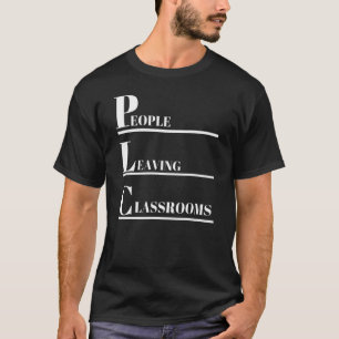 T-shirt Personnes Quittant Les Salles De Classe Plc 4