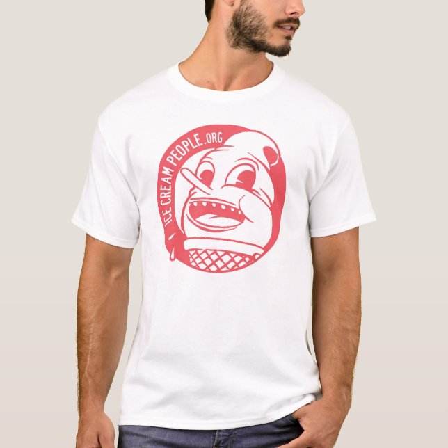 T-shirt Personnes "rétro logo " de crème glacée (Devant)
