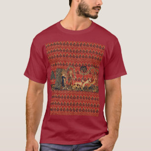 T-shirt PERSONNES SAUVAGES EN CHASSE DE CERF, Animaux, Flo