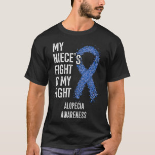 T-shirt Perte de cheveux Mon combat nièce est mon combat A