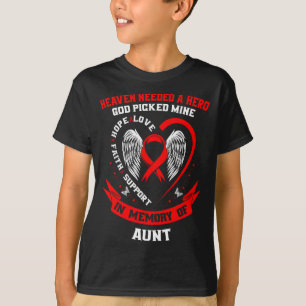 T-shirt Perte d'un être cher Tante Sensibilisation aux mal