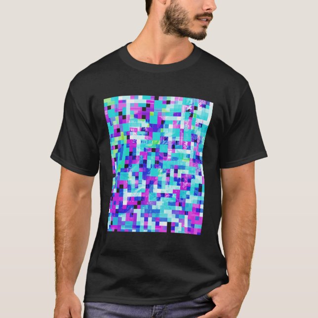 T-shirt Perturbation Motif reconnaissance faciale automati (Devant)