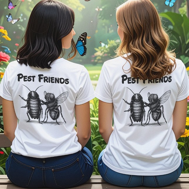 T-shirt Pest Friends BFF avant et arrière (Créateur téléchargé)