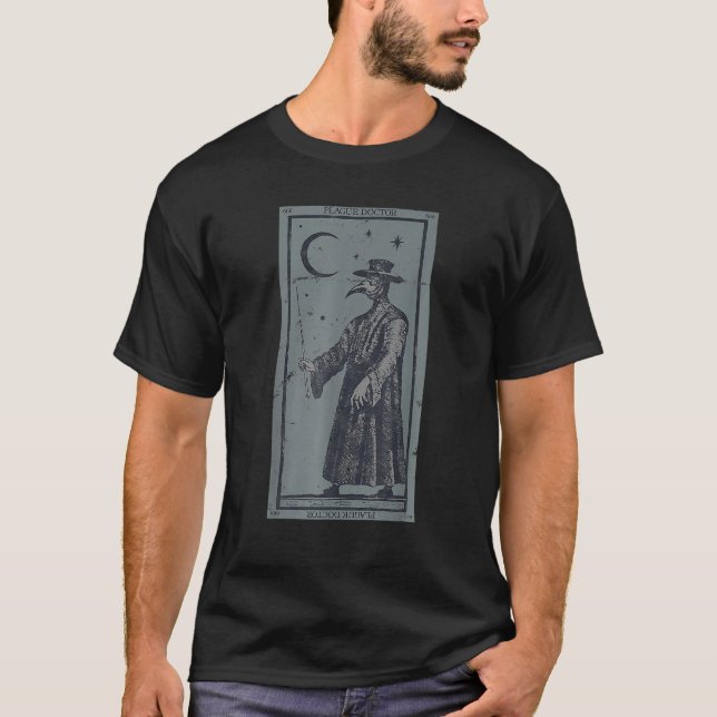 T-shirt Peste Docteur Tarot Carte T Chemise (Devant)
