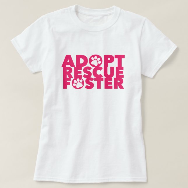 T-shirt Pet Adopter Secourt Foster (Design devant)