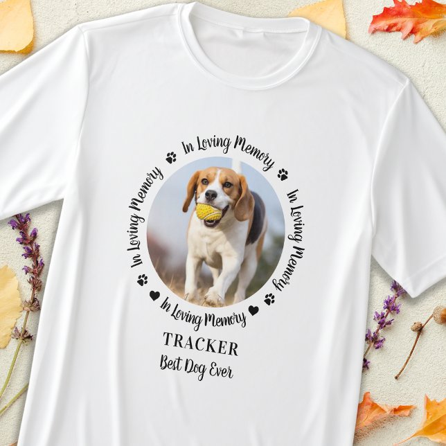 T-shirt Pet Dog mémorial Amour Mémoire personnalisée Photo (Créateur téléchargé)