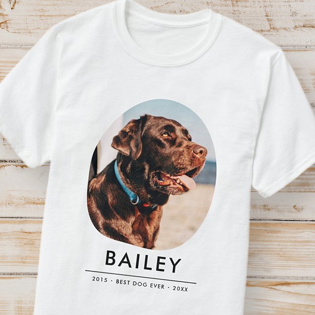 T-shirt Pet Memorial souvenir moderne photo personnalisée (Créateur téléchargé)