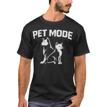 Pet Mode Minimal Dog and Cat Shirt | Modern Pet