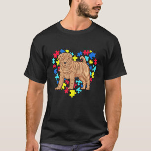 T-shirt Pet Shar Pei Mois de la sensibilisation à l'autism