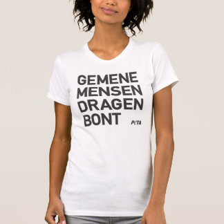 T-shirt PETA Municipalité Porte de la fourrure