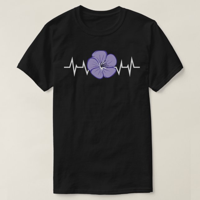 T-shirt Pétale de fleurs pourpres (Design devant)