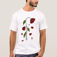 Pétales en chute - Art Rose esthétique Dark Gothiq