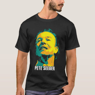 T-shirt Pete Seeger. une chanteuse folk américaine et soci