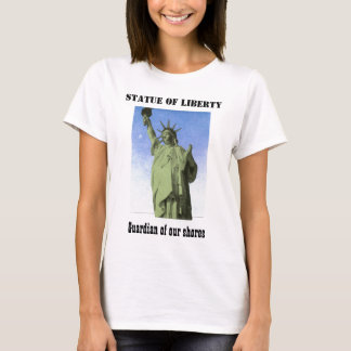 T-shirt Peter Max style vert et bleu Lady Liberty