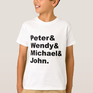 T-shirt Peter Pan de J.M. Barrie   Peter Wendy Michael Joh