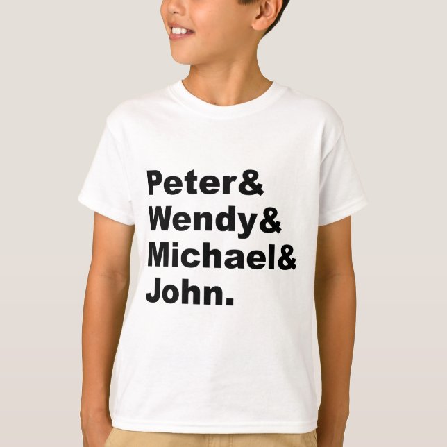 T-shirt Peter Pan de J.M. Barrie | Peter Wendy Michael Joh (Devant)