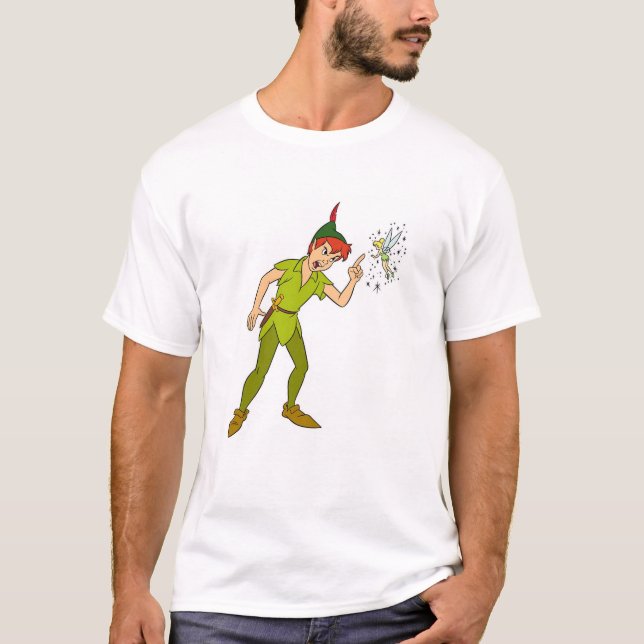 T-shirt Peter Pan et Tinkerbell Disney (Devant)