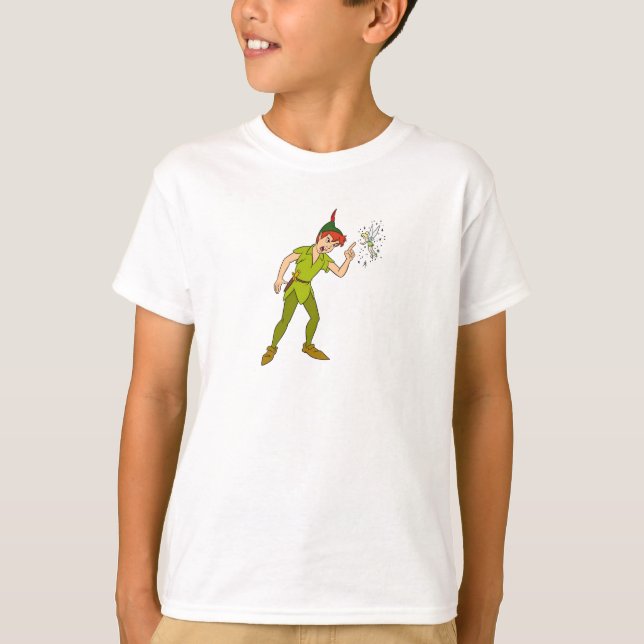 T-shirt Peter Pan et Tinkerbell Disney (Devant)