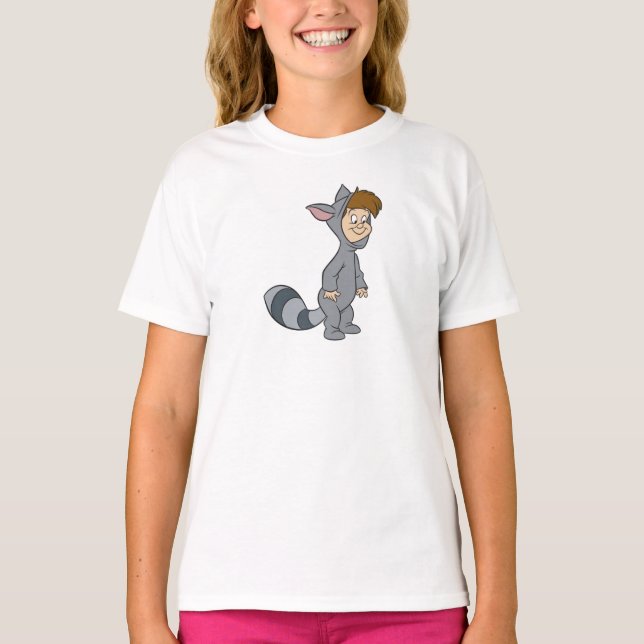 T-shirt Peter Pan's Lost Boys Raccoon Disney (Devant)