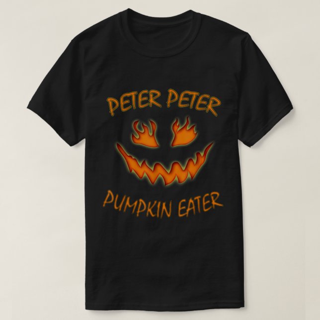T-shirt Peter Peter Peter Citrouille Manger Couples d'Hall (Design devant)