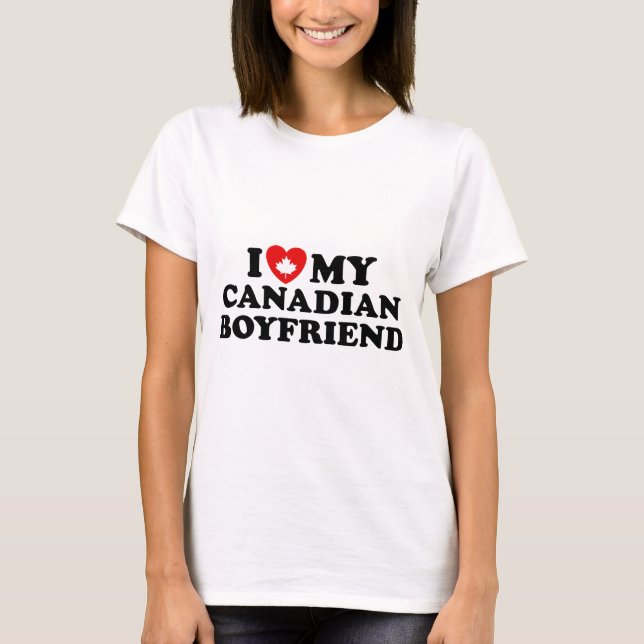 T-shirt Petit ami canadien (Devant)