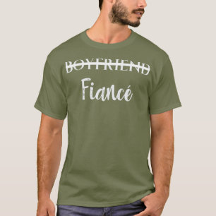 T-shirt Petit ami Fiançailles de la finance Tee Couples en