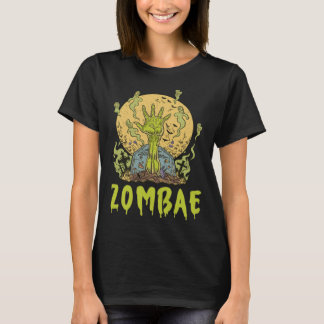 T-shirt Petit ami Petite amie Halloween Zombie Zombae Coup