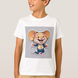 T-shirt Petit autocollant de souris