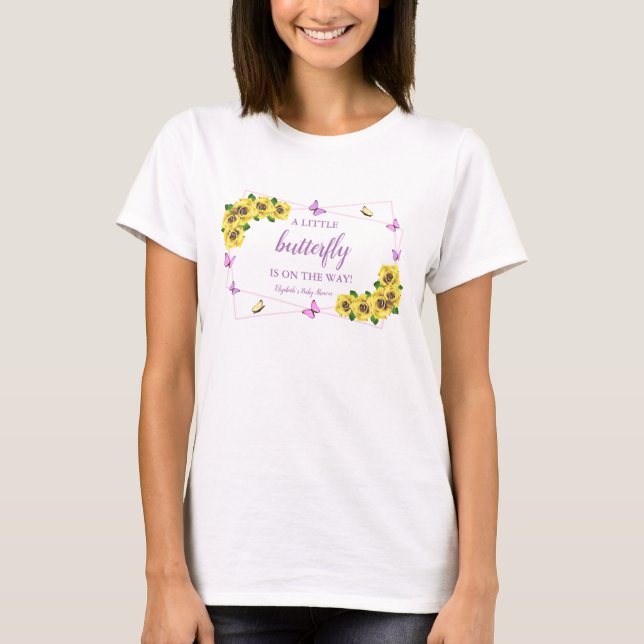 T-shirt Petit Baby shower papillon (Devant)