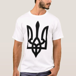 T-shirt Petit blason ukrainien symbole de drapeau signe lo
