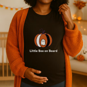 T-shirt Petit Boot à bord Halloween Pregnant