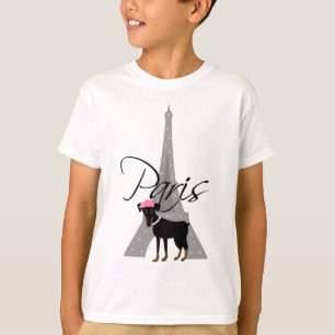 T-shirt Petit chien à Paris de le