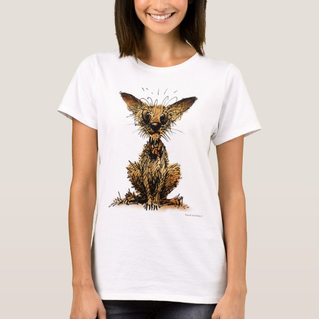T-shirt Petit chien drôle mignon (Devant)