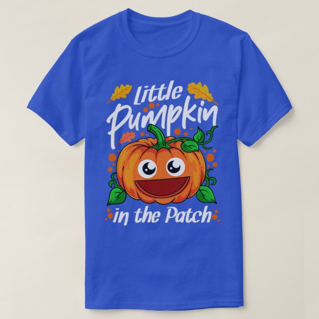 T-shirt Petit Citrouille Dans Le Patch Halloween2 (Design devant)