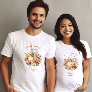 T-shirt Petit Citrouille En Voie Baby shower Neutre